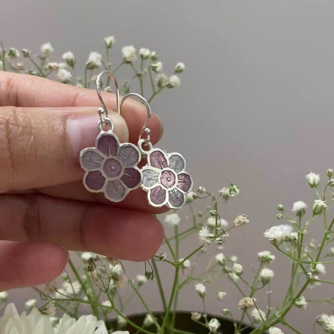 Chic Summer Flower Hook Earrings